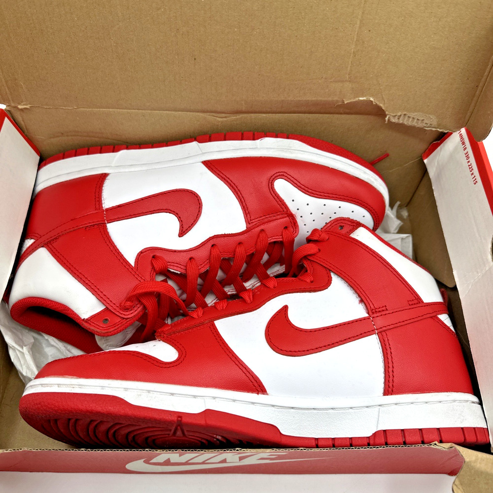 Nike Dunk High Championship White Red DD1399-106 Men’s 8.5 StockX OG Box
